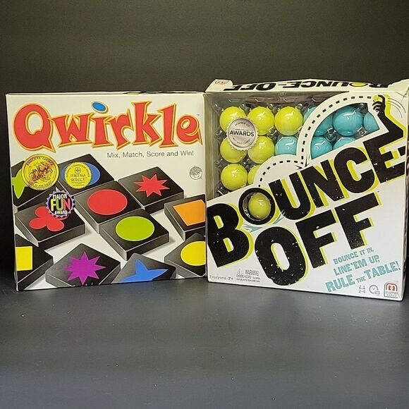 Bounce-Off And Qwirkle Games - Picture 1 of 14